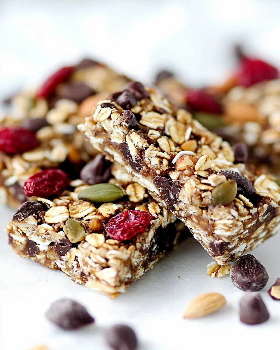 Delicious Nut Free Granola Bars shot