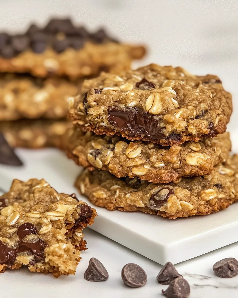 Delicious Oatmeal-Walnut-Chocolate Chip Cookies shot