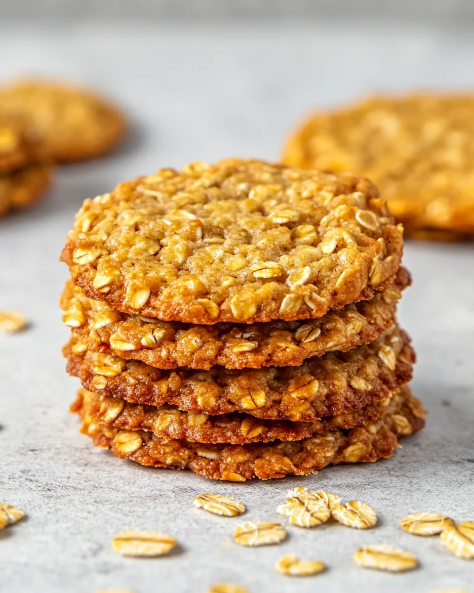 Homemade Oatmeal Lace Cookies photo