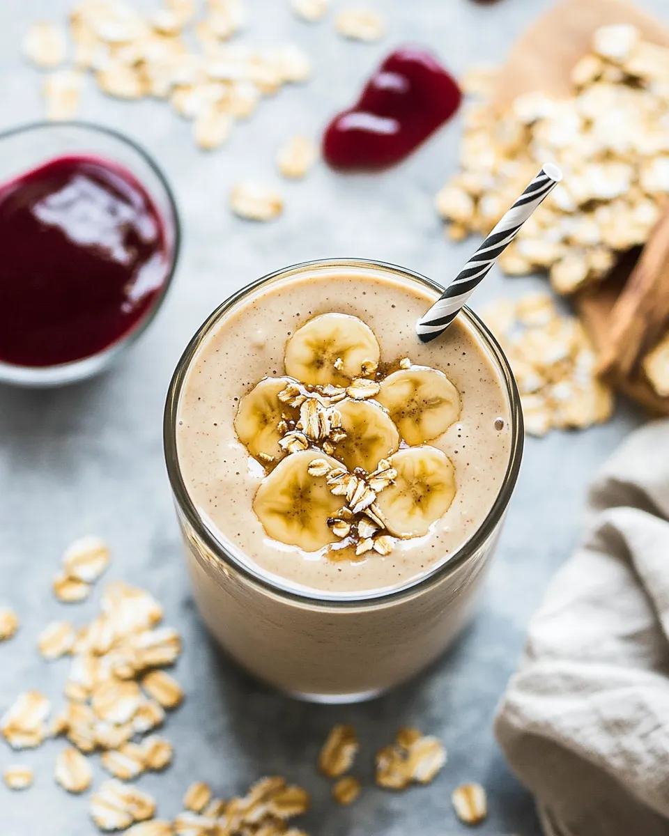 Homemade Oatmeal Smoothie photo