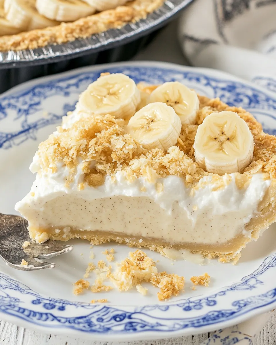 Classic Old Fashioned Banana Pudding Pie image