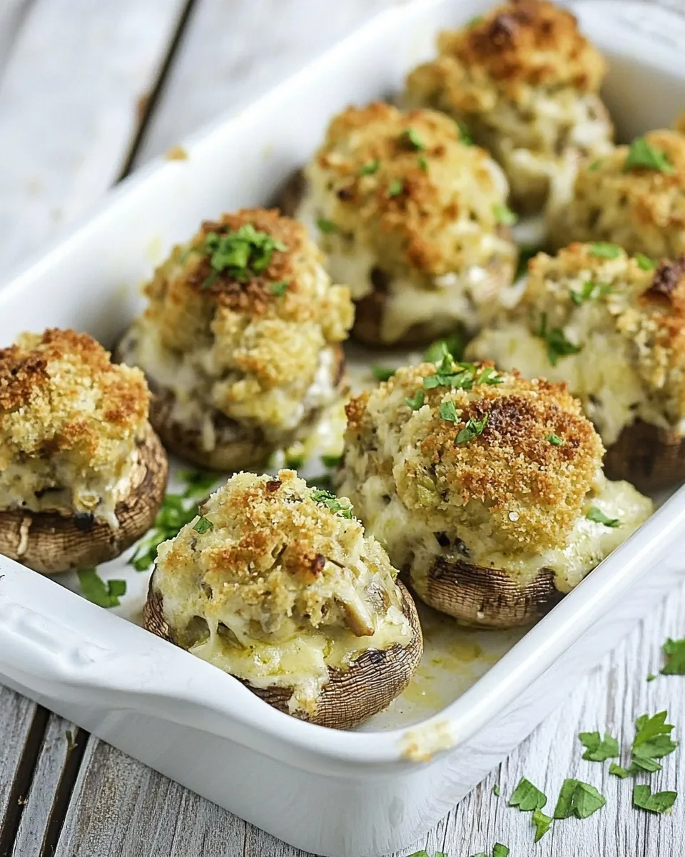 Easy Olive Garden Stuffed Mushrooms recipe photo