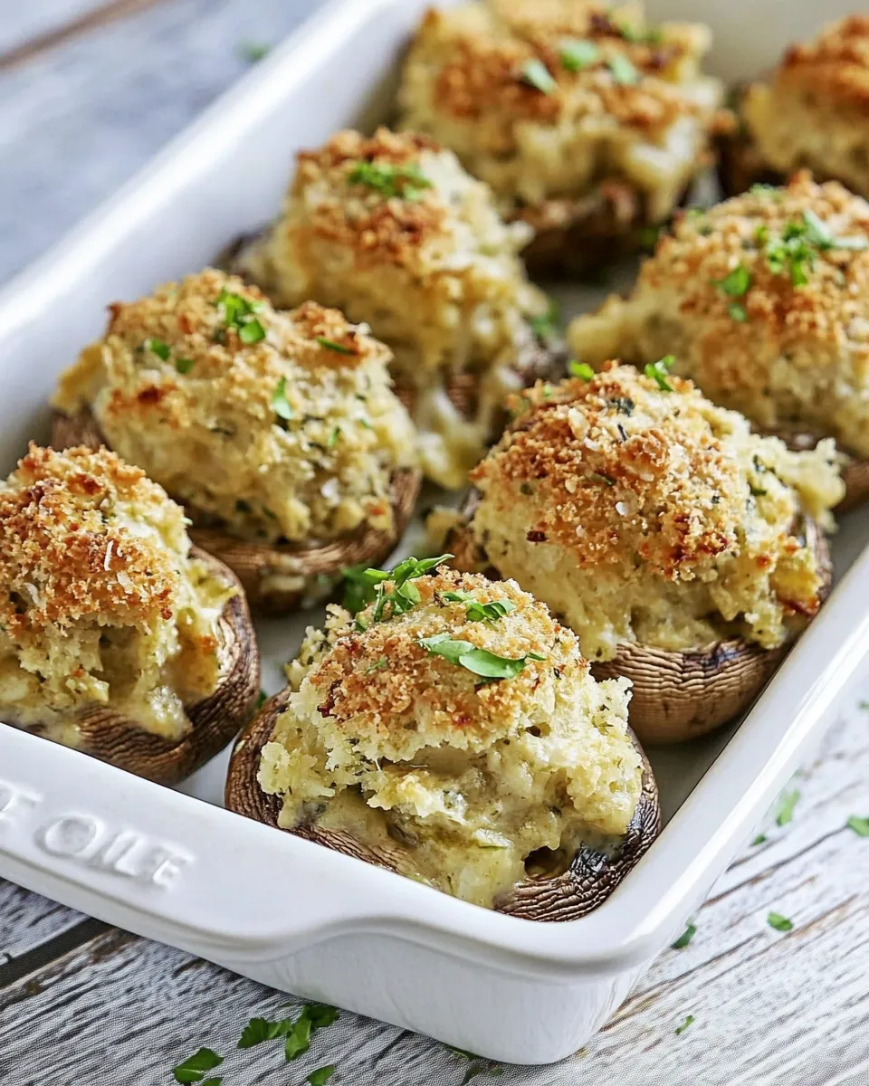 Savory Olive Garden Stuffed Mushrooms dish photo