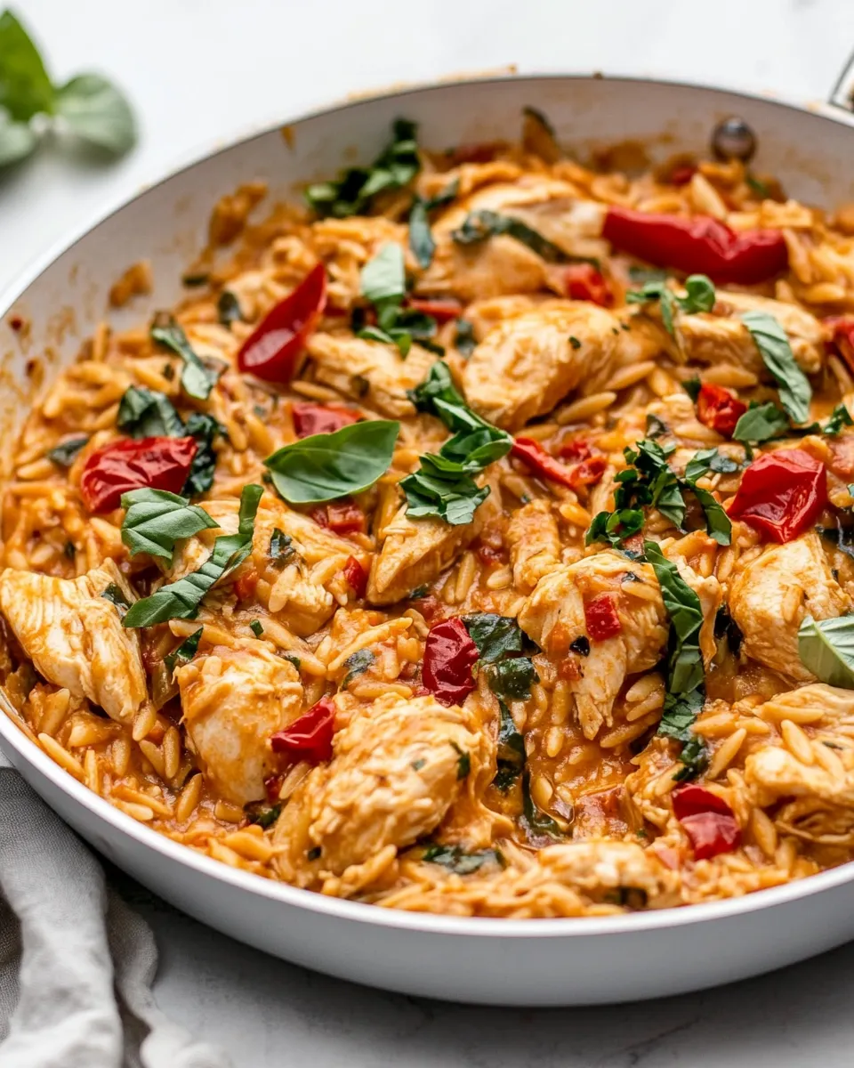 Easy One-Pan Marry Me Chicken Orzo photo