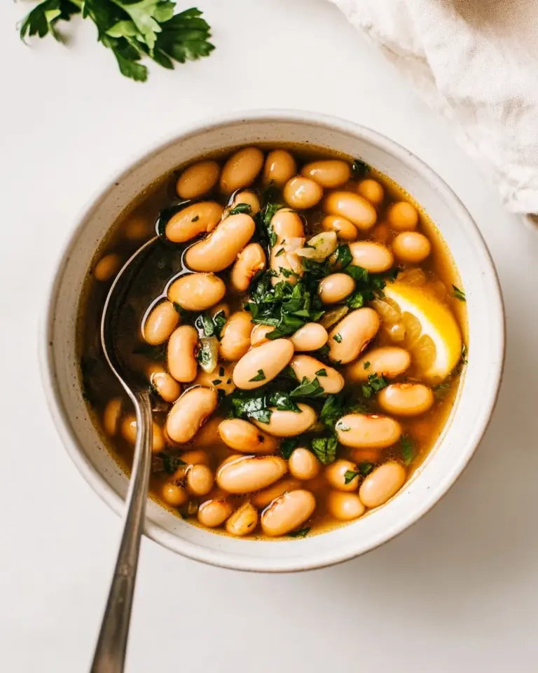 Easy One-Pot Brothy Beans with Herbs & Lemon photo