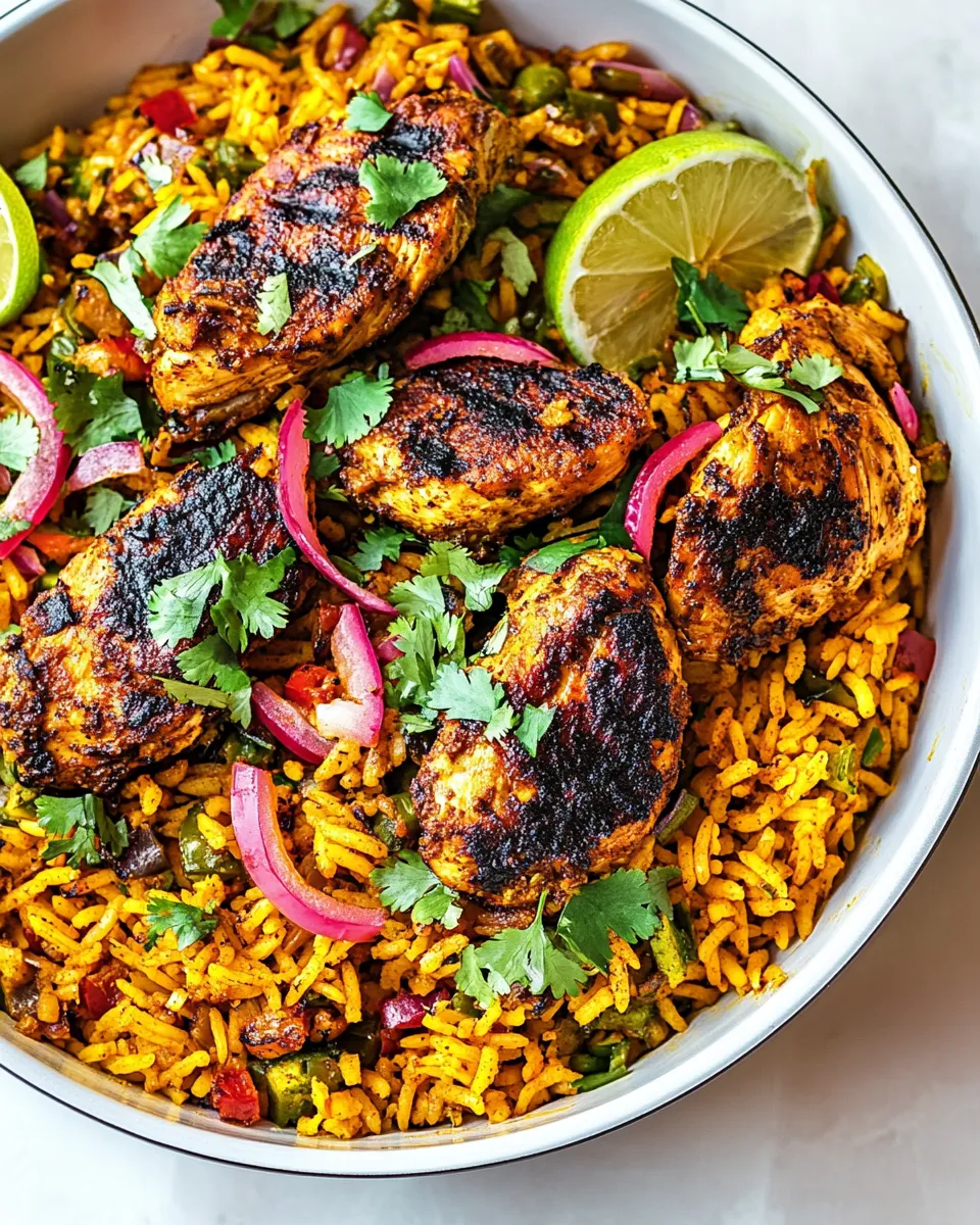 Delicious One Pan Chicken Shawarma and Rice image