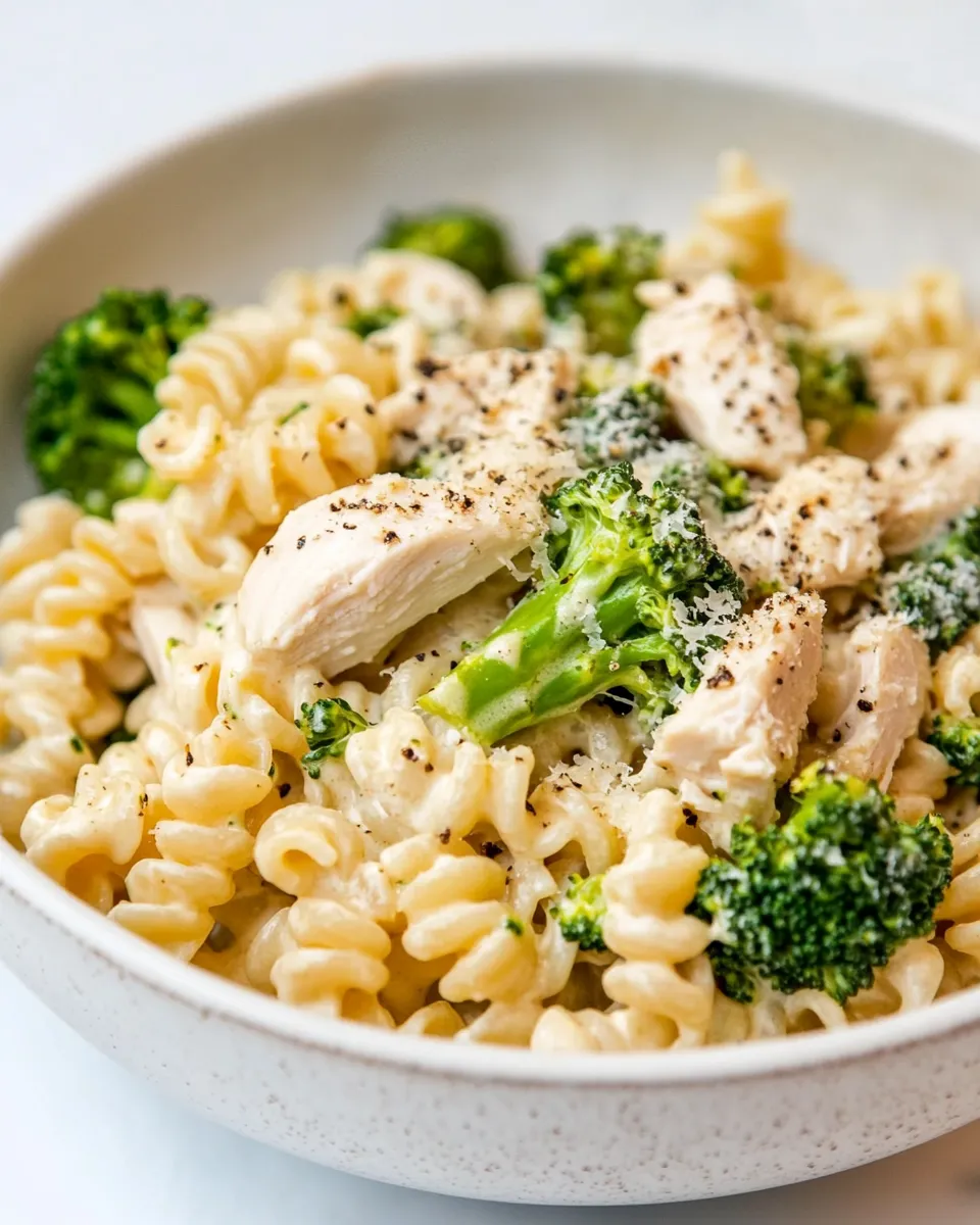 Delicious One Pot Chicken and Broccoli Pasta image