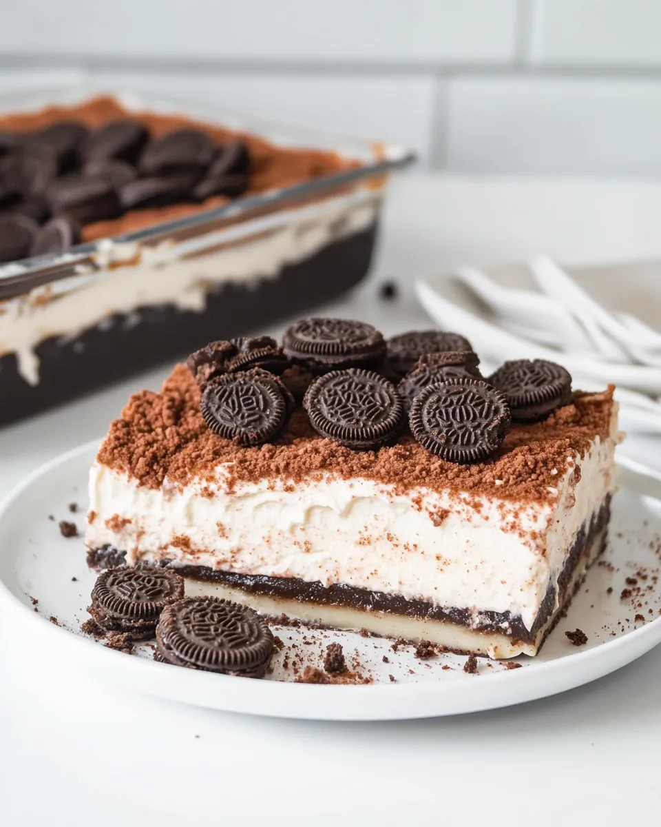Classic Oreo Lasagna Recipe image