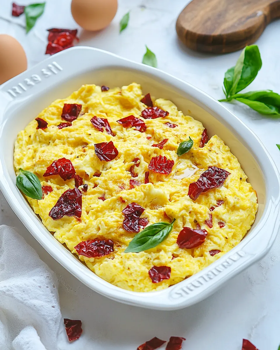 Classic Oven-Baked Scrambled Eggs image