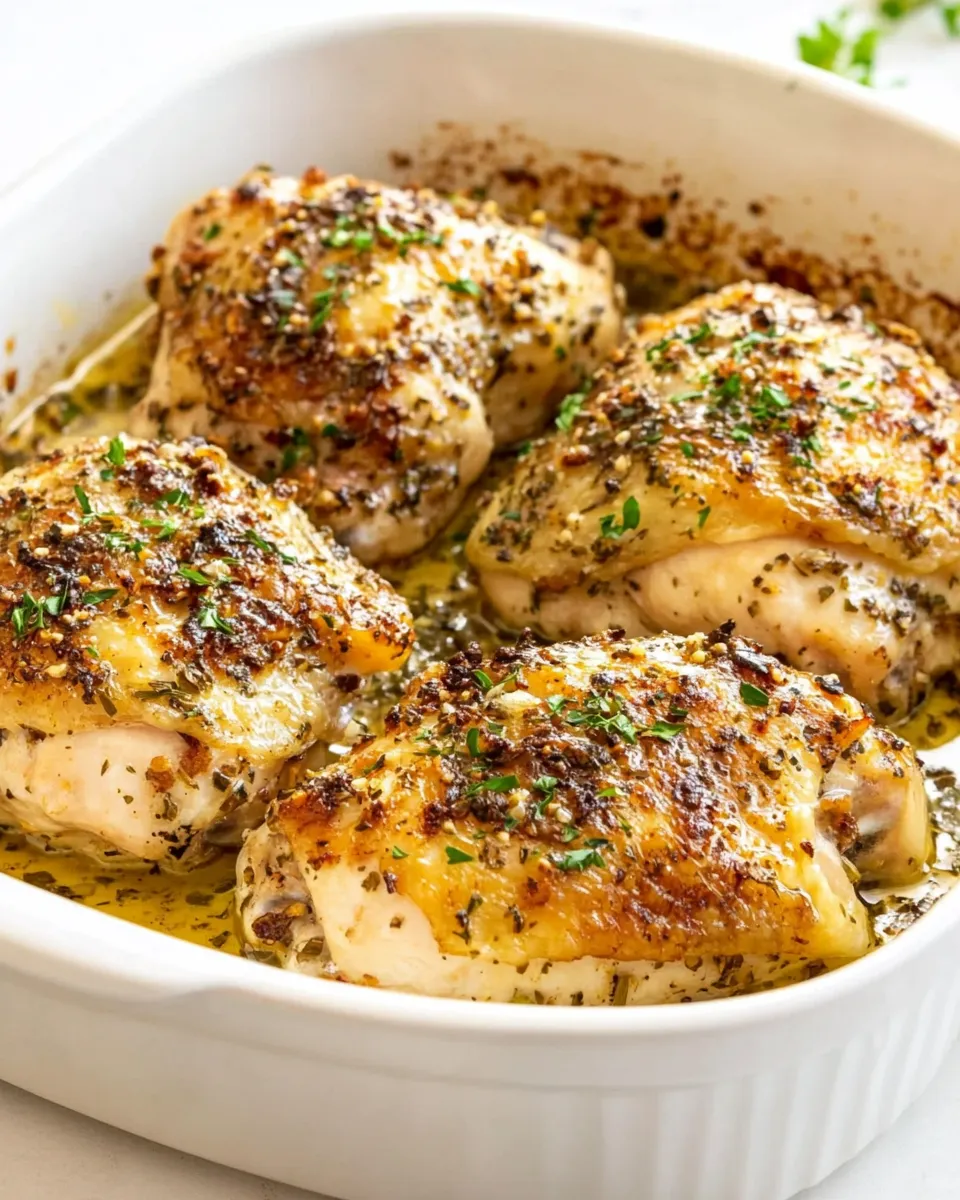 Easy Oven Baked Chicken Thighs photo