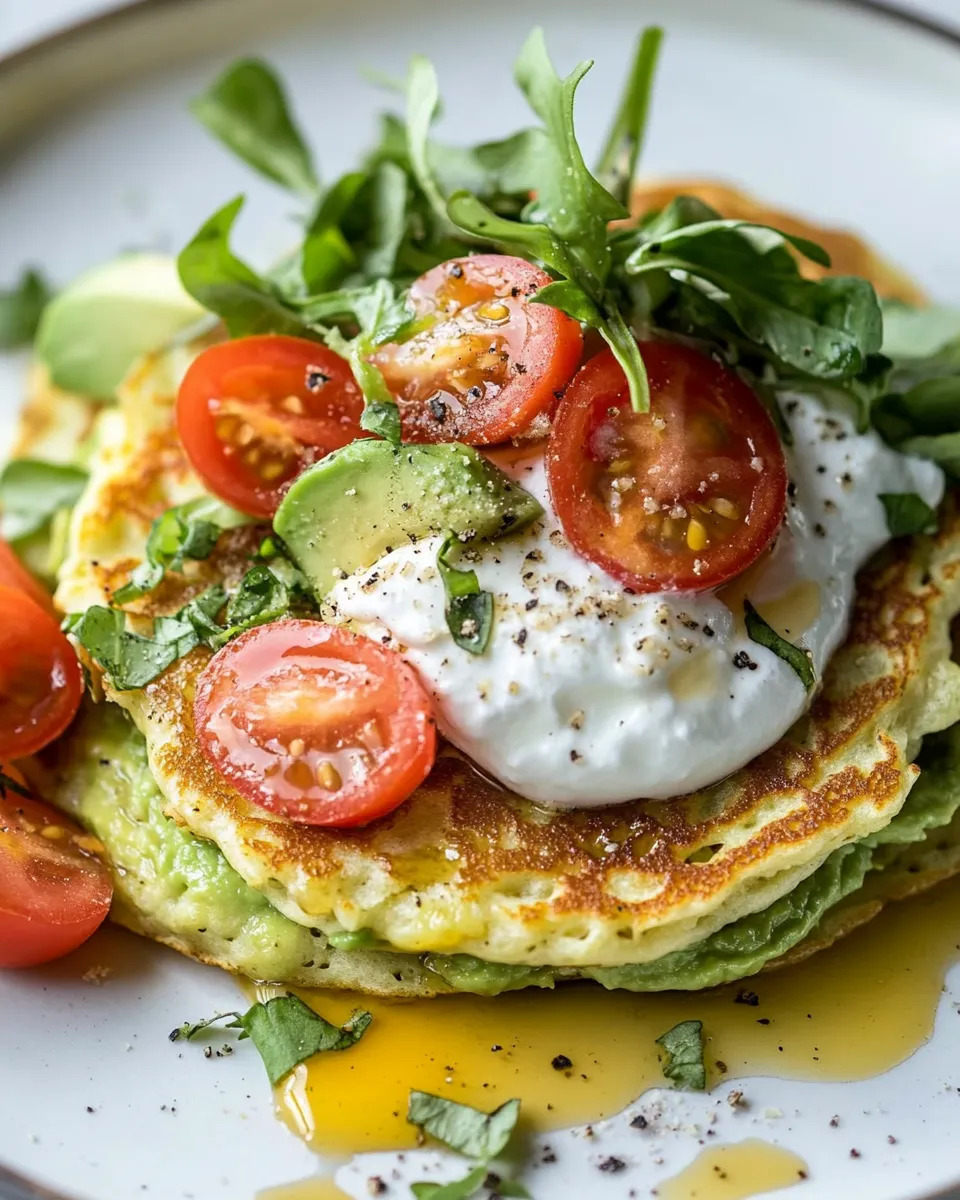 Healthy Paleo Avocado Pancakes dish photo