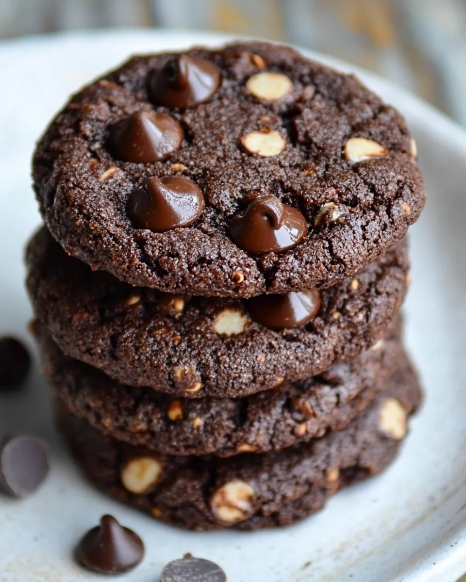 Delicious Paleo Double Chocolate Chip Cookies image