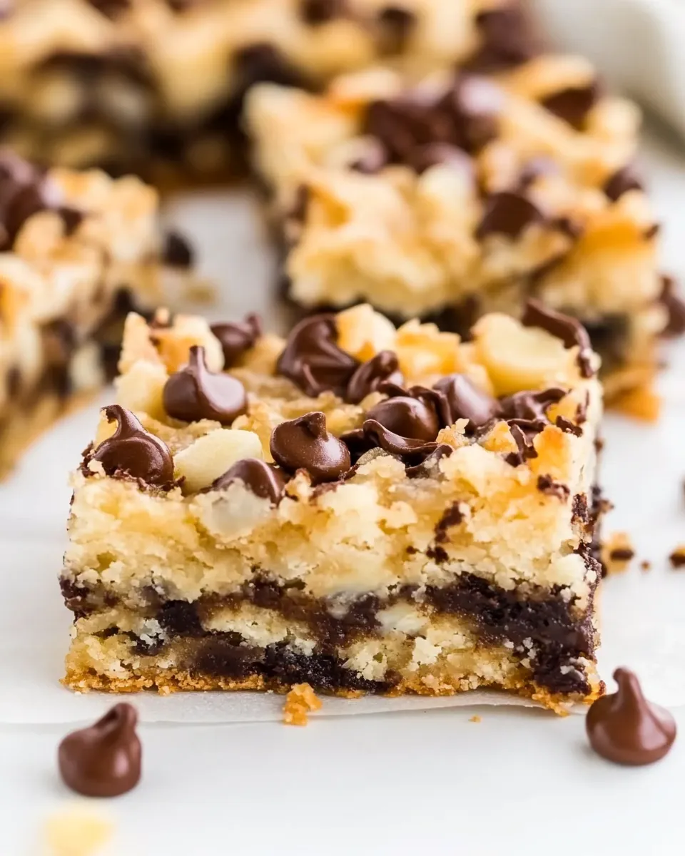Quick Paleo Magic Cookie Bars shot