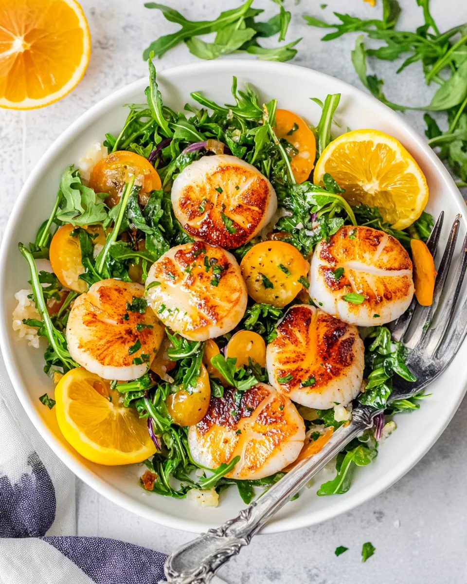 Best Pan Seared Scallops food shot