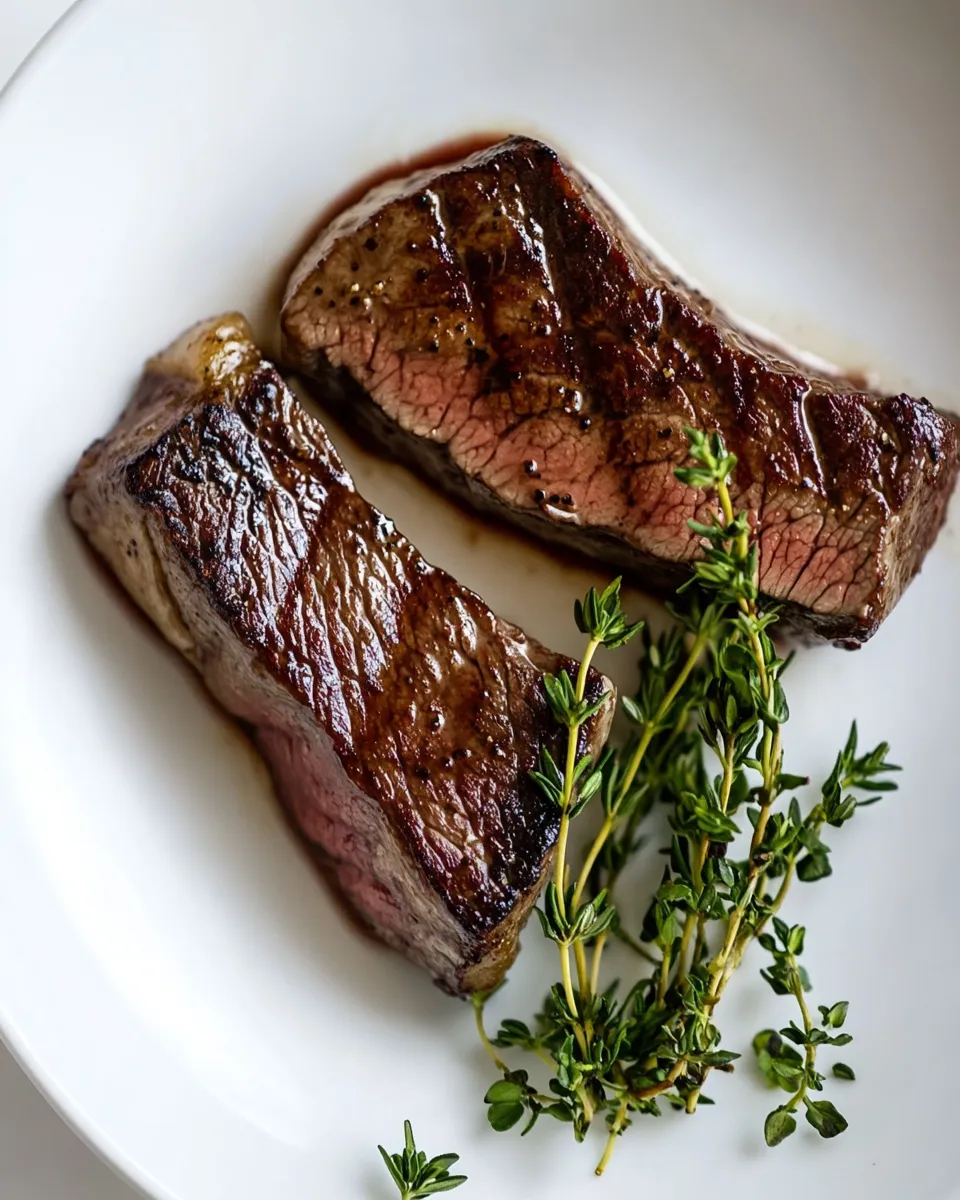 Homemade Pan Seared Steak photo