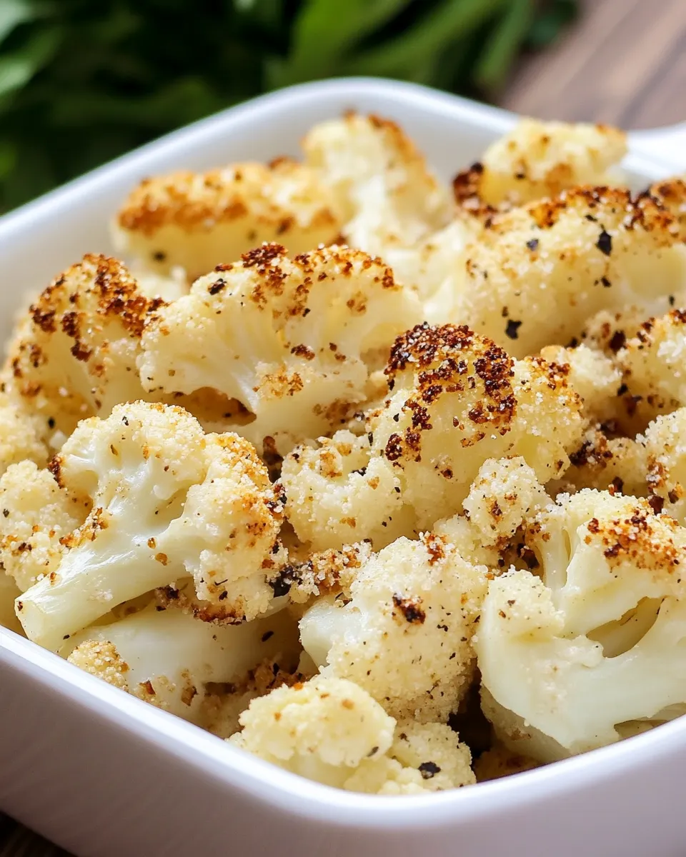 Classic Parmesan Roasted Cauliflower Recipe image