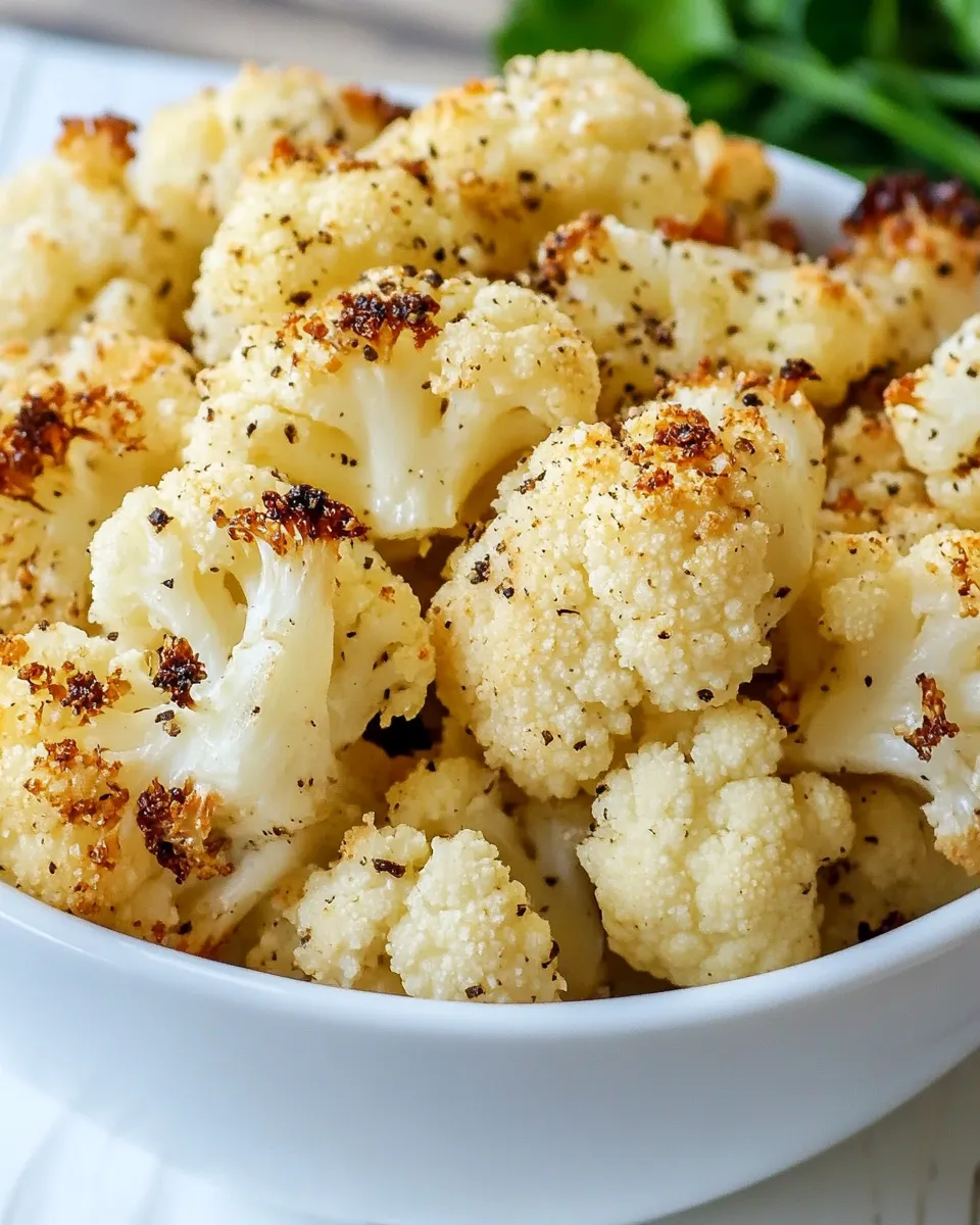 Easy Parmesan Roasted Cauliflower Recipe shot