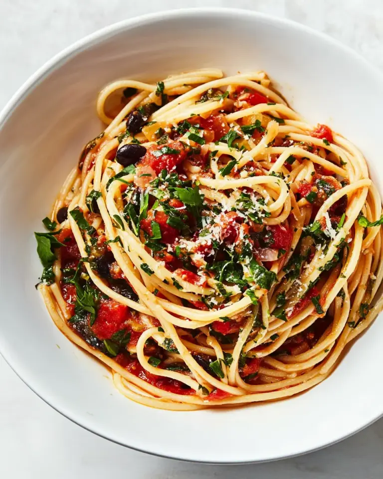 Homemade Pasta Puttanesca photo