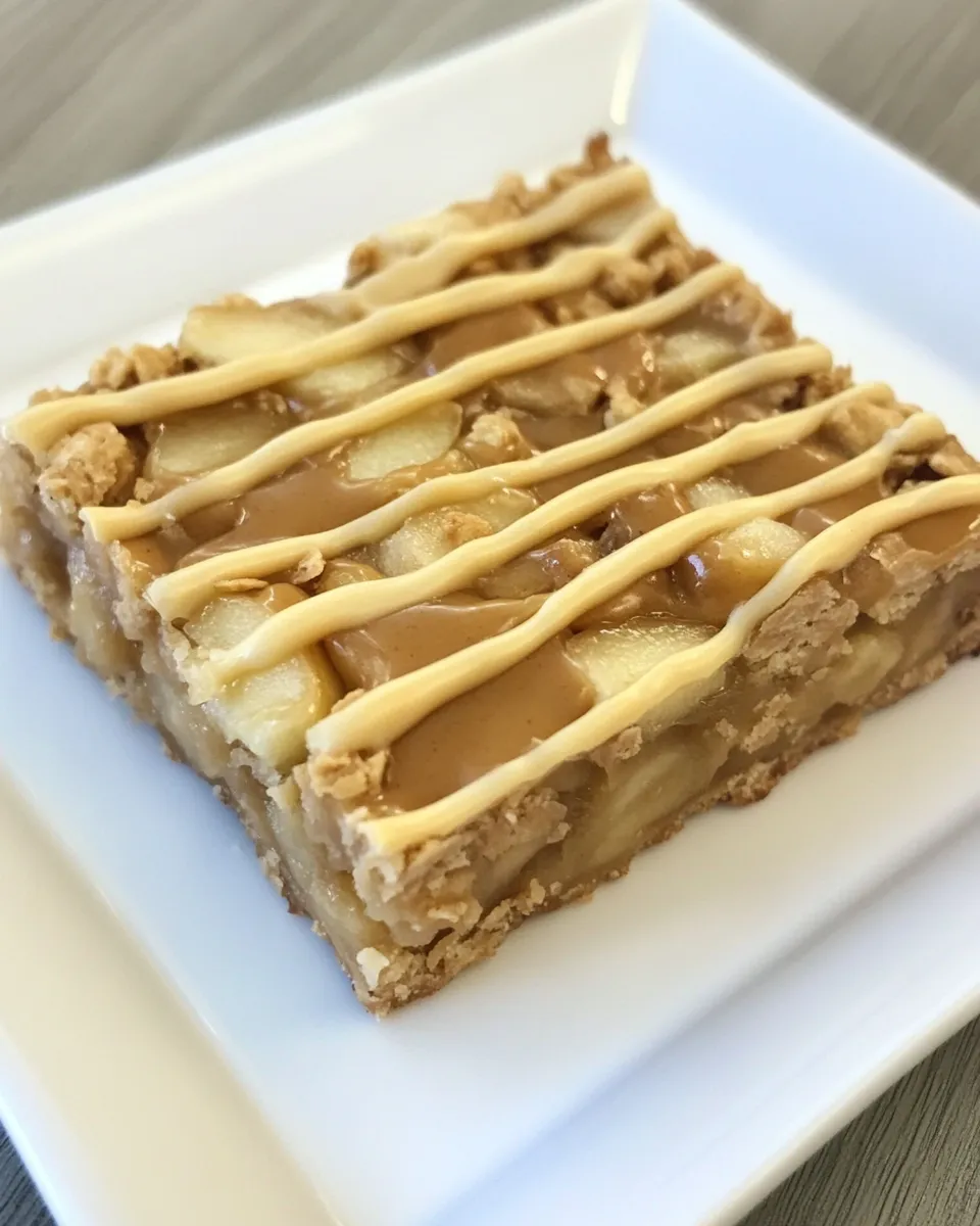 Homemade Peanut Butter Apple Bars photo