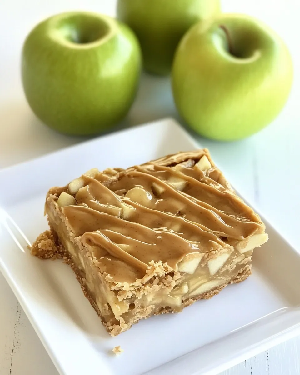 Easy Peanut Butter Apple Bars recipe photo