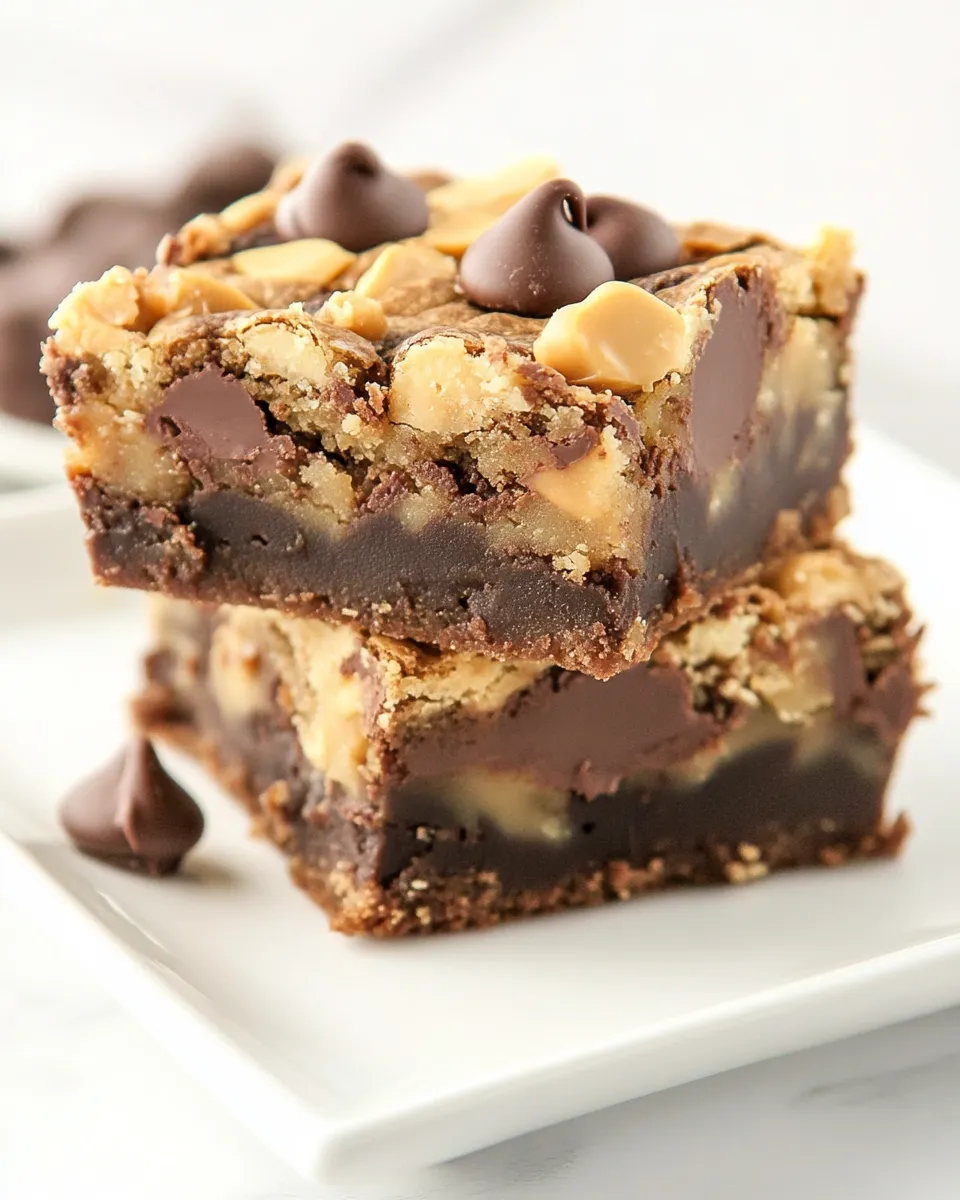 Delicious Peanut Butter Chocolate Brownies shot