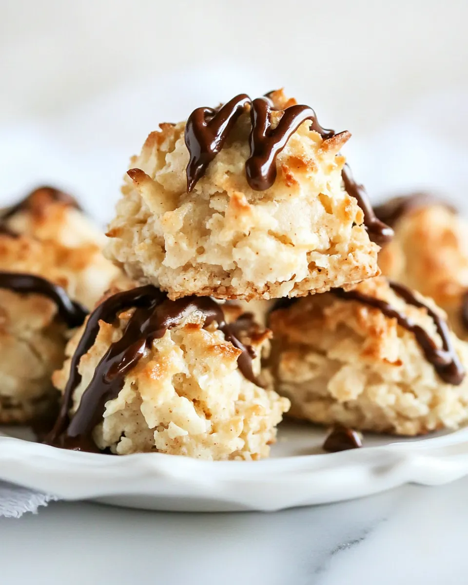 Homemade Peanut Butter Coconut Macaroons photo