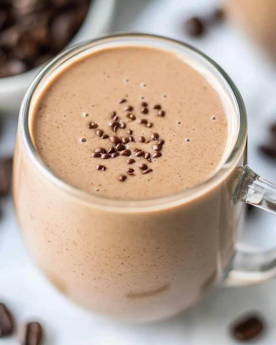 Quick Peanut Butter Coffee Smoothie recipe photo