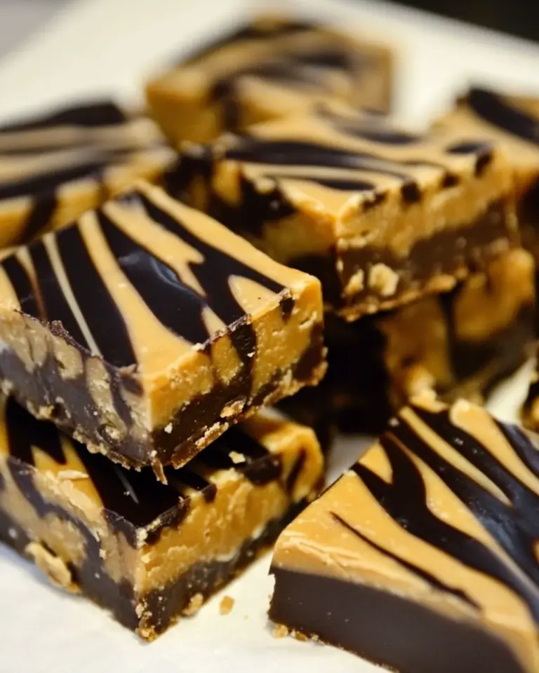 Homemade Peanut Butter Fudge Bars photo