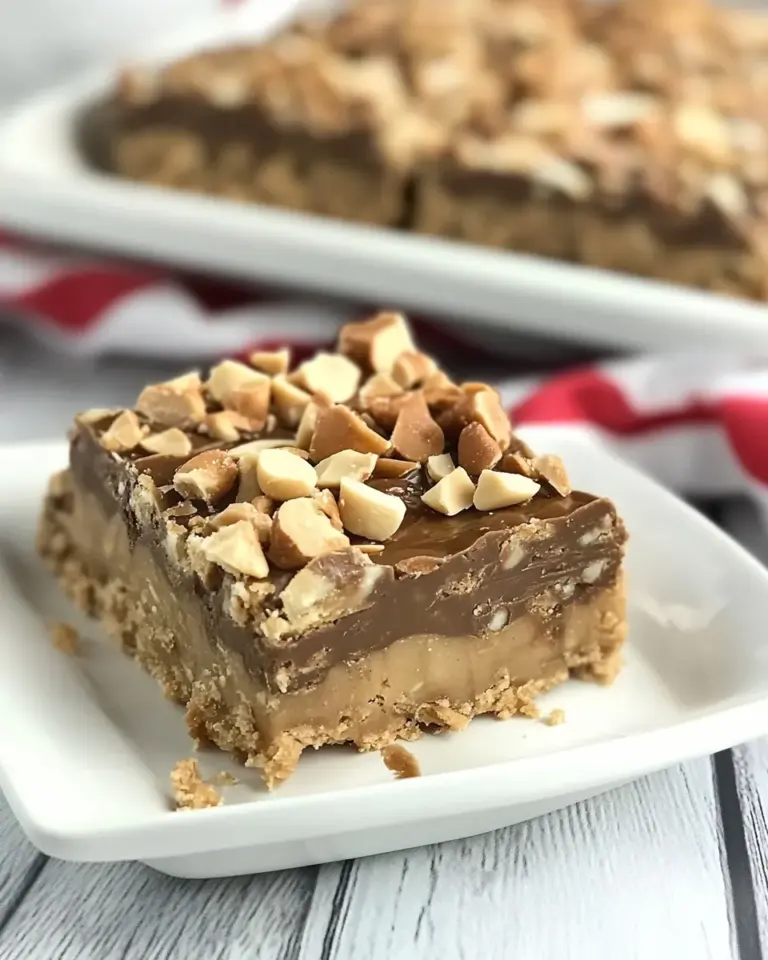 Homemade Peanut Butter Toffee Bars photo