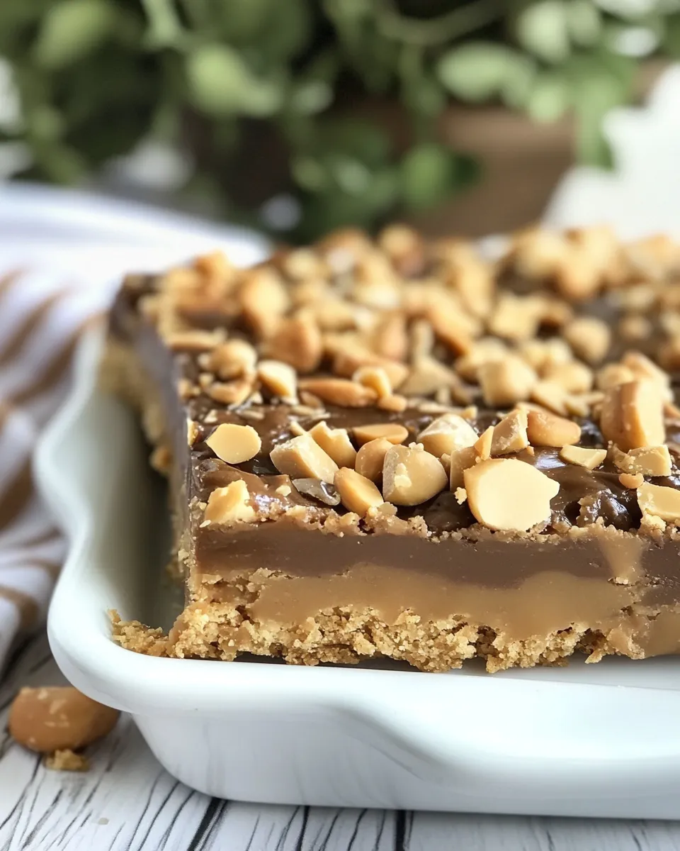 Easy Peanut Butter Toffee Bars recipe photo