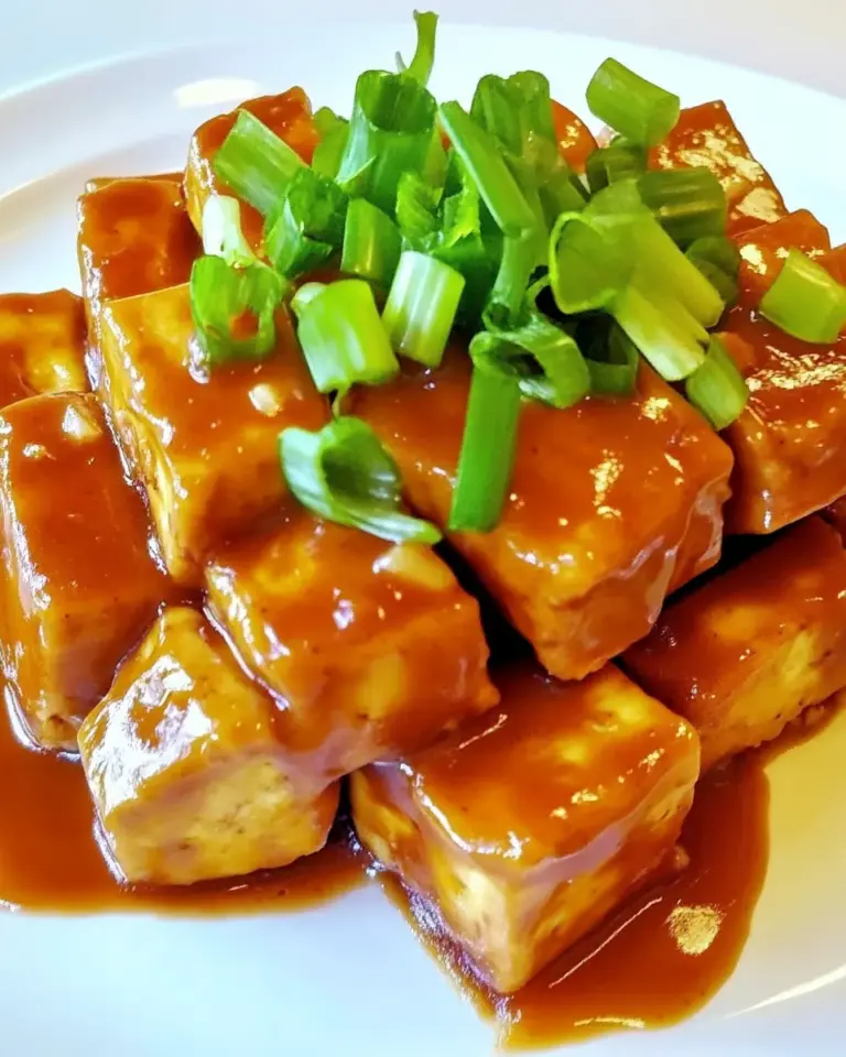 Homemade Peanut Butter Tofu with Sriracha photo