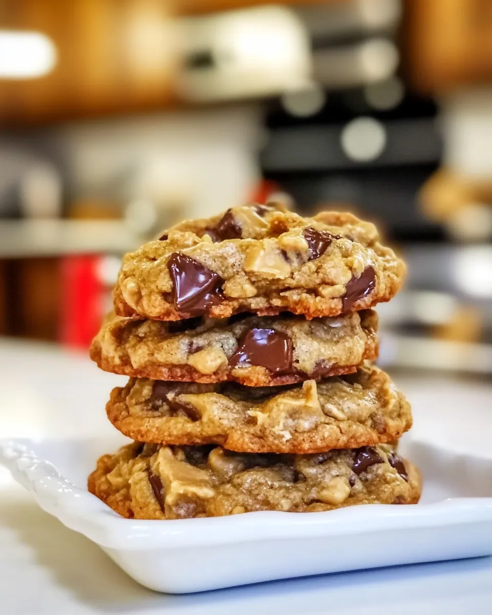 Delicious Peanut Butter and Chocolate Chunk Cookies shot