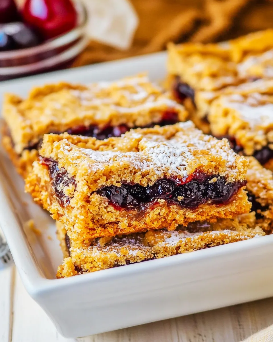 Classic Peanut Butter and Jelly Bars image