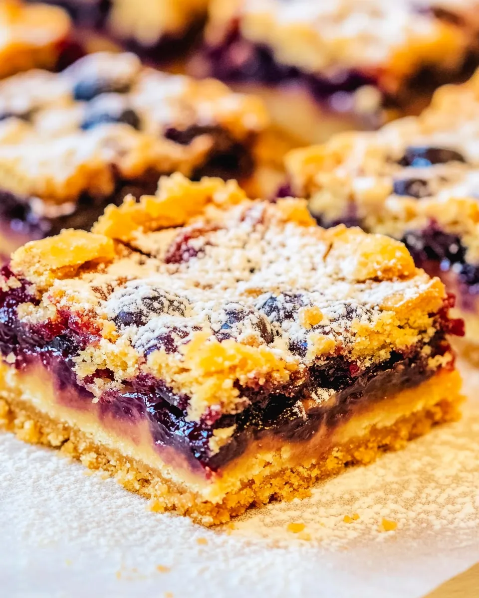 Easy Peanut Butter and Jelly Bars recipe photo