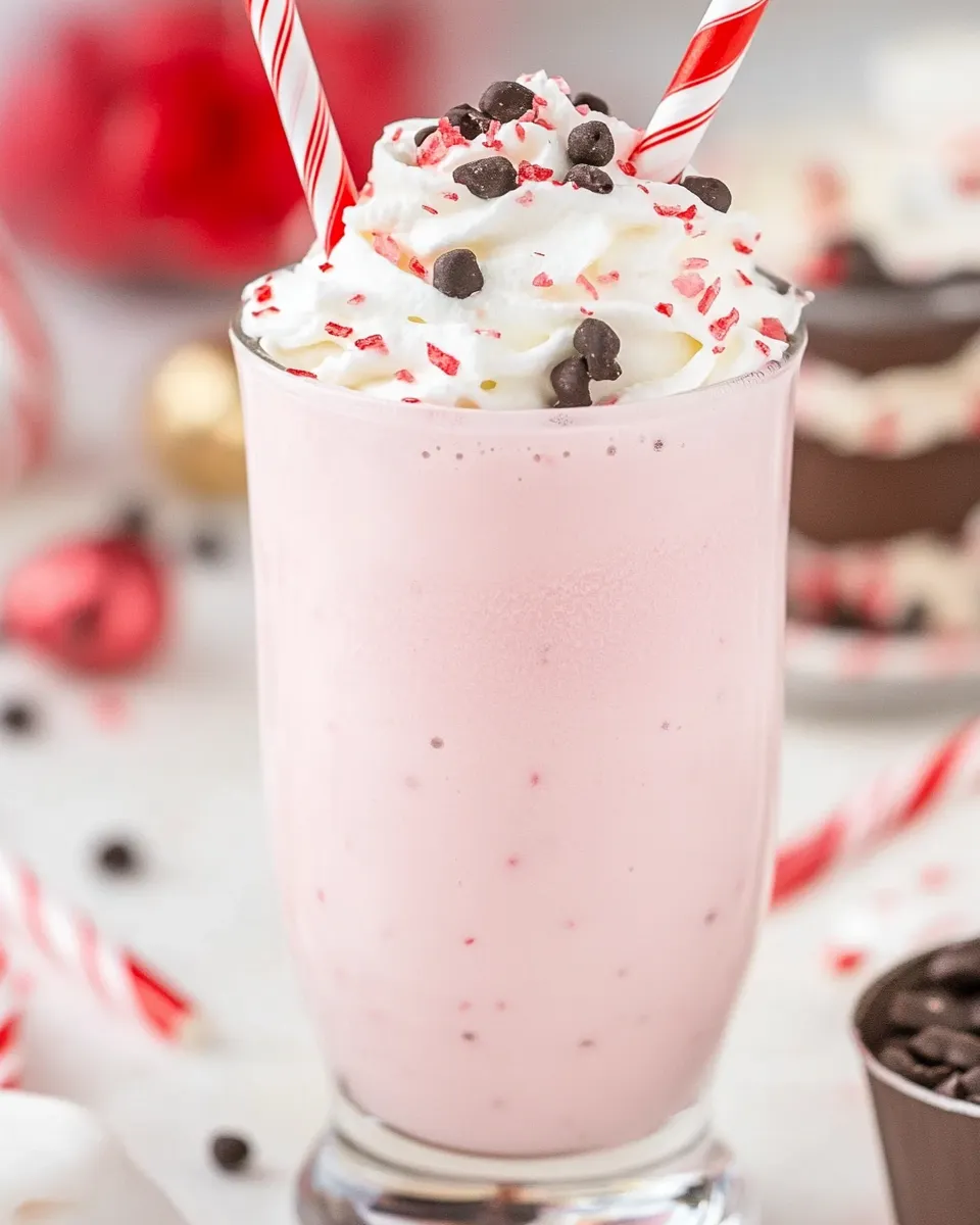 Delicious Peppermint Milkshake Recipe (Chick-fil-A Copycat) shot