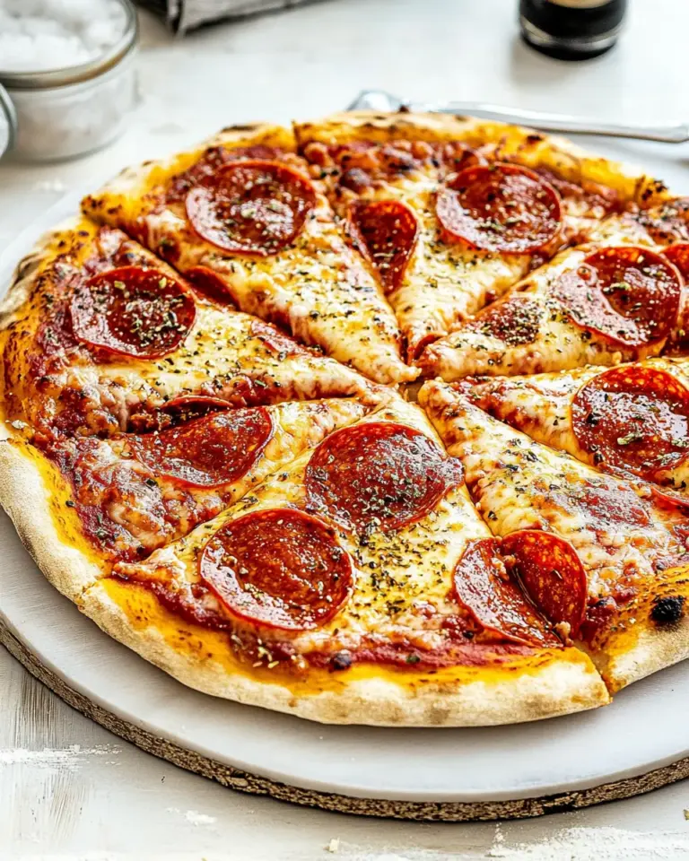 Homemade Pepperoni Pizza photo