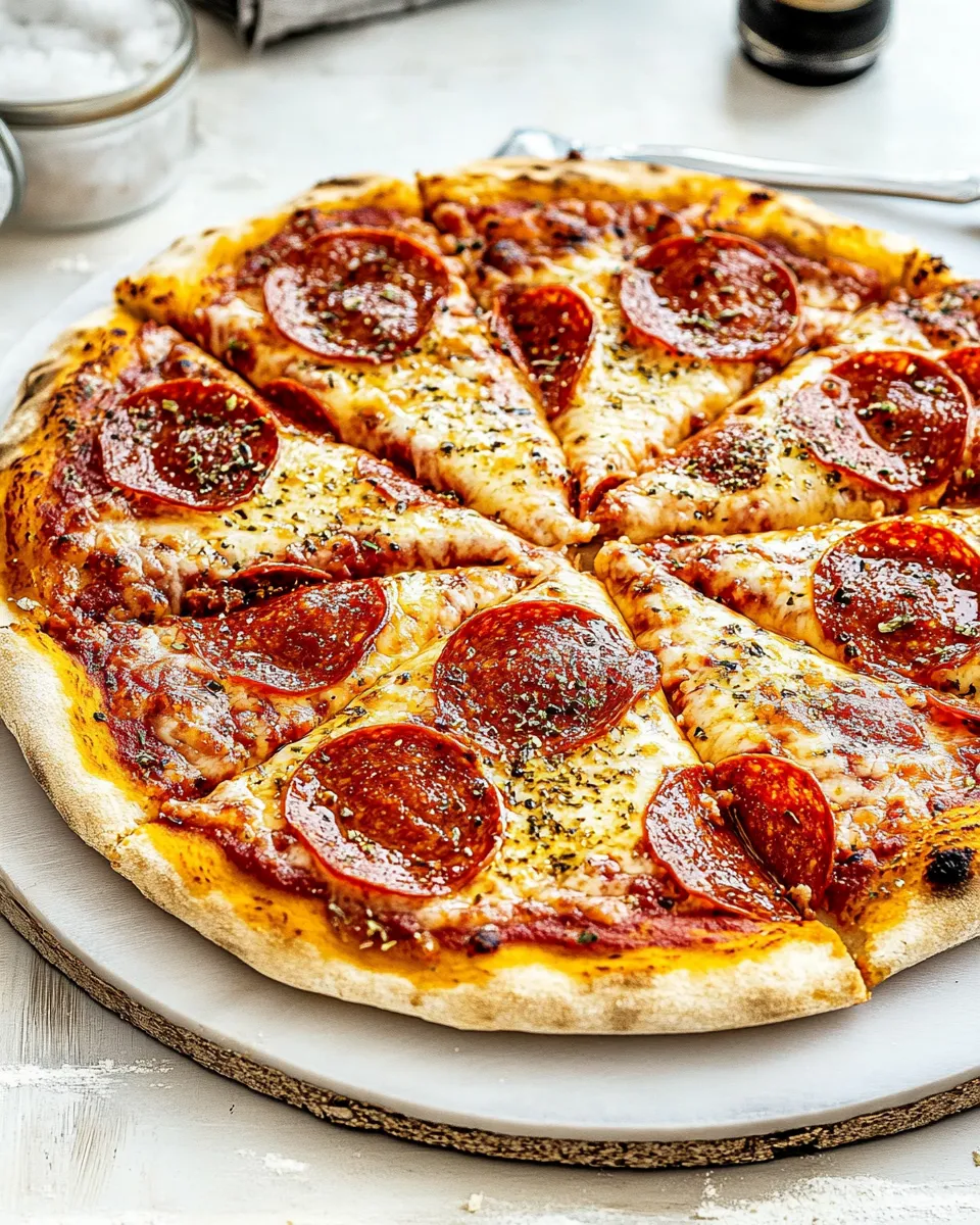 Homemade Pepperoni Pizza photo