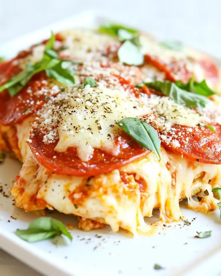 Homemade Pepperoni Pizza Chicken photo