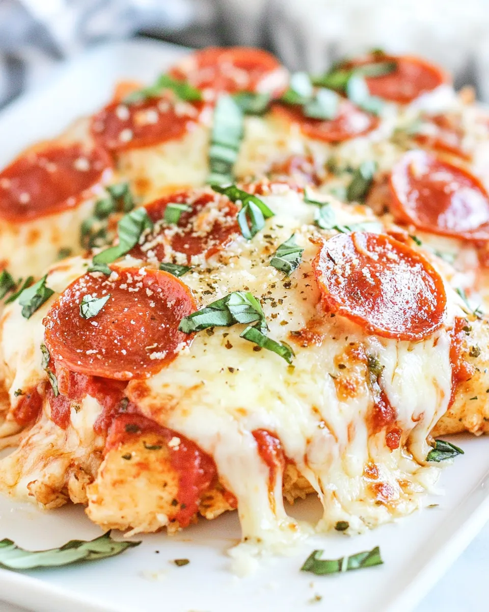 Easy Pepperoni Pizza Chicken recipe photo