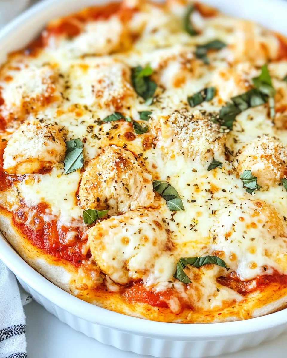 Delicious Pepperoni Pizza Chicken shot