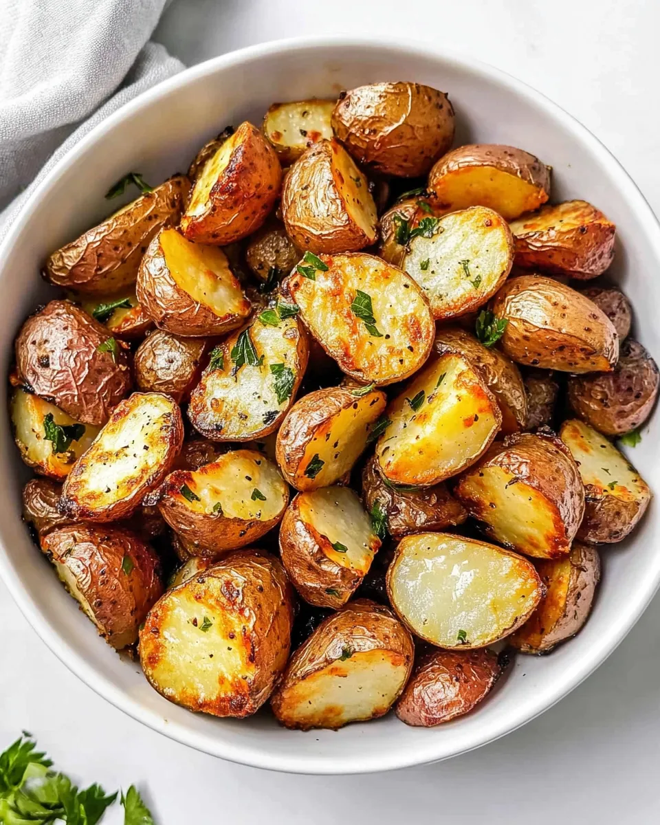 Savory Perfectly Crispy Oven-Roasted Red Potatoes recipe photo