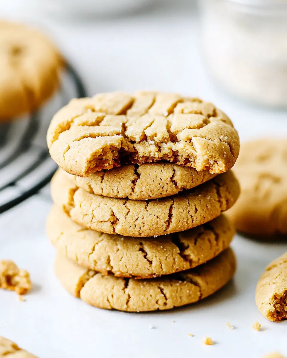Homemade Perfectly Soft Peanut Butter Cookies photo