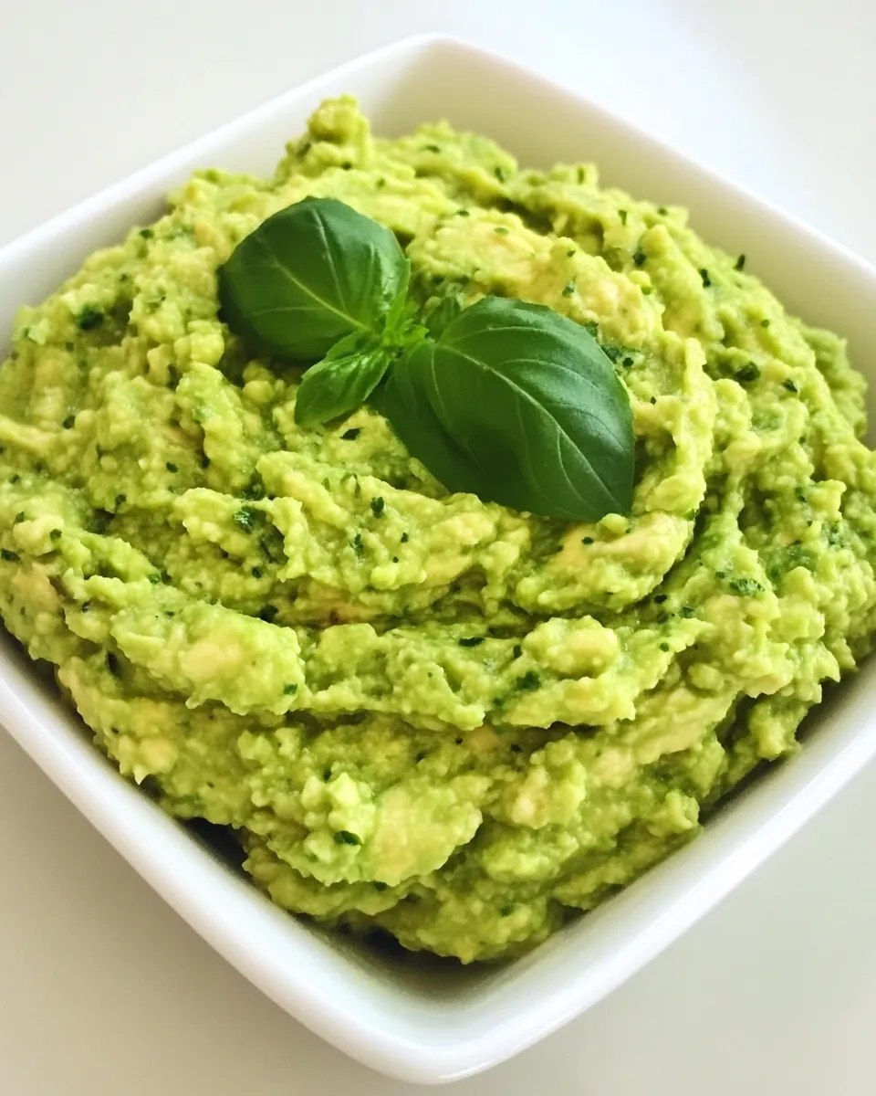 Tasty Pesto Guacamole shot