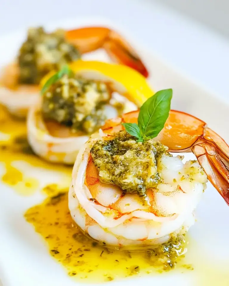 Easy Pesto Stuffed Shrimps photo