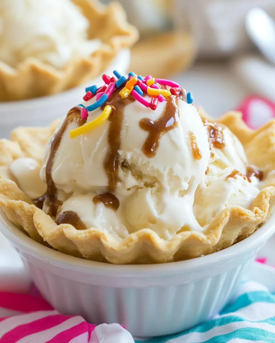 Classic Pie Crust Ice Cream Bowls image
