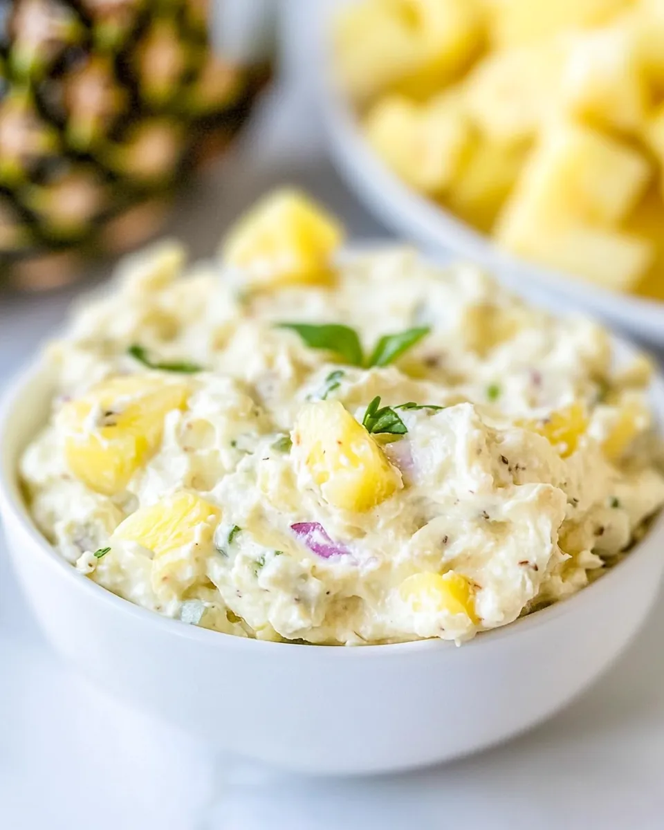 Delicious Pineapple Cream Cheese Dip shot