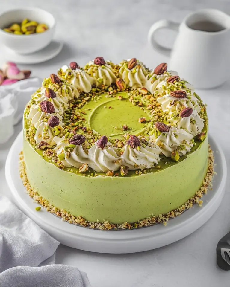 Homemade Pistachio Pudding Cake photo