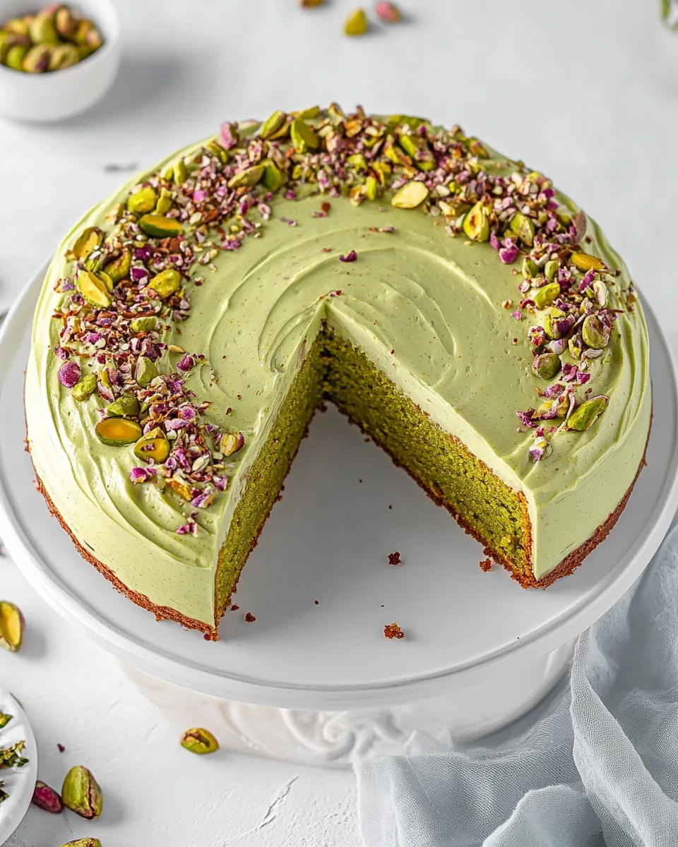 Classic Pistachio Pudding Cake image