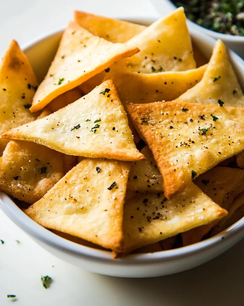 Easy Pita Chips Recipe (Air Fry or Bake!) image