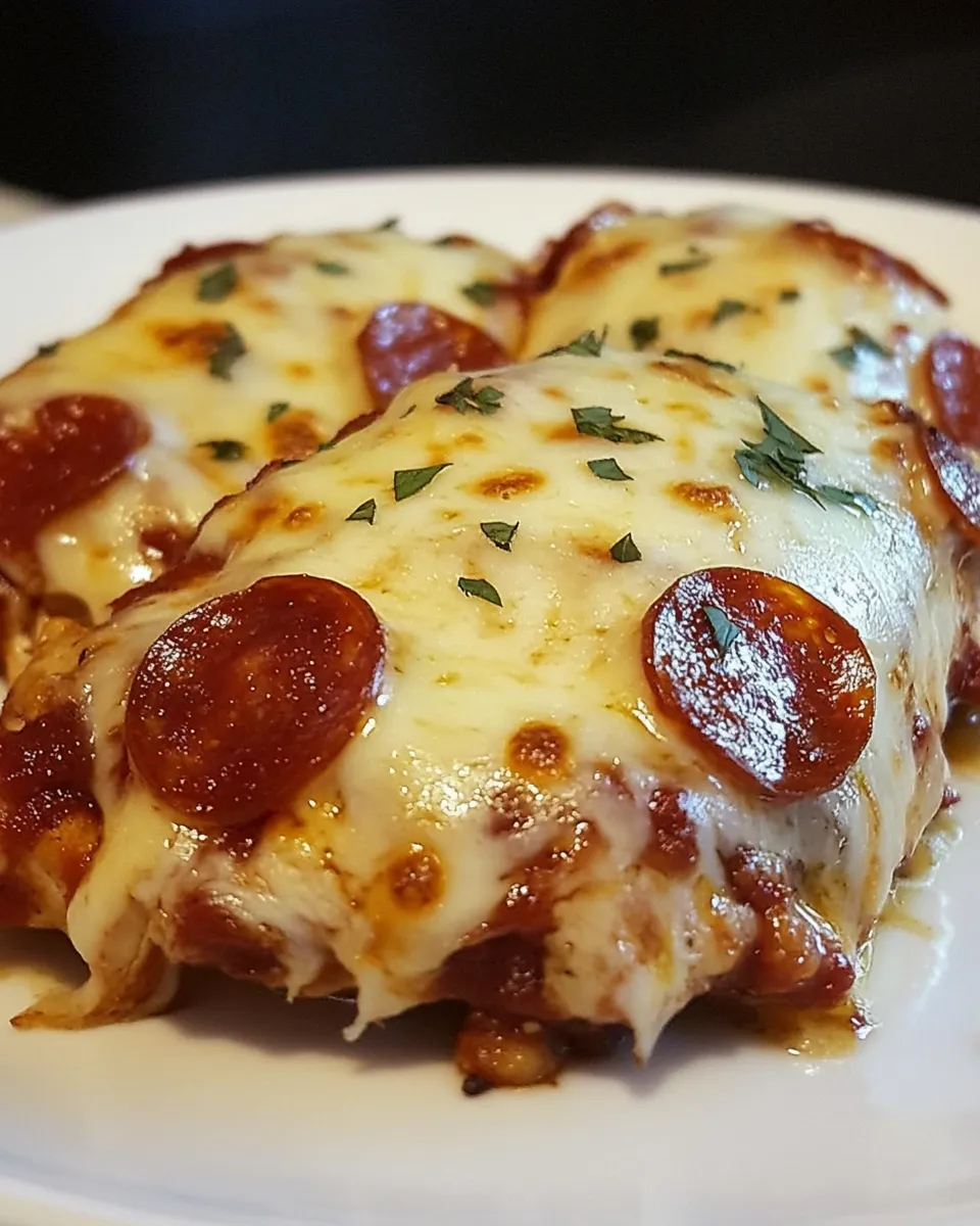 Tasty Pizza Smothered Chicken shot